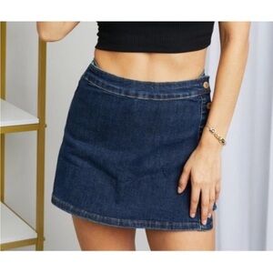 NWT Judy Blue High Waist Denim Jean Skirt Womens Size Large (1949)